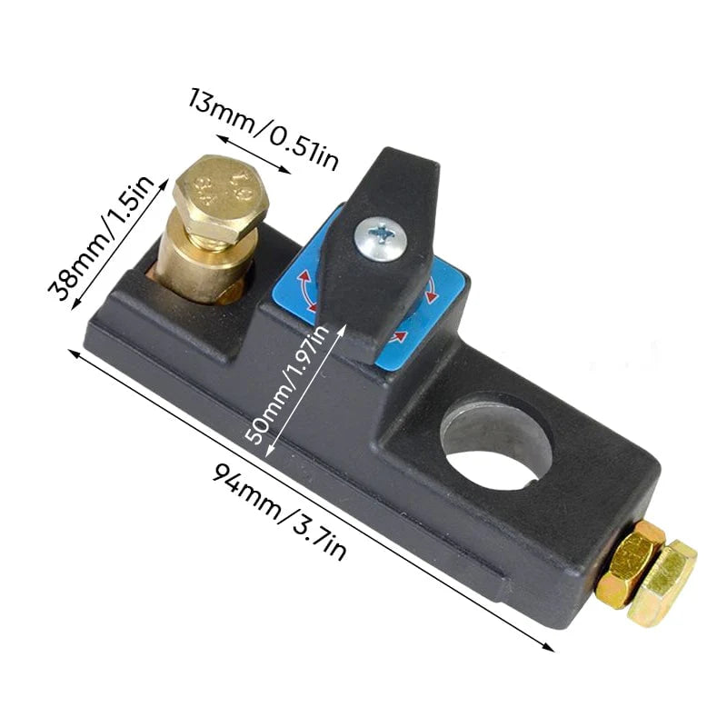RoadFame Smart Battery Disconnect Switch – Universal 12V Anti-Theft & Power Saver