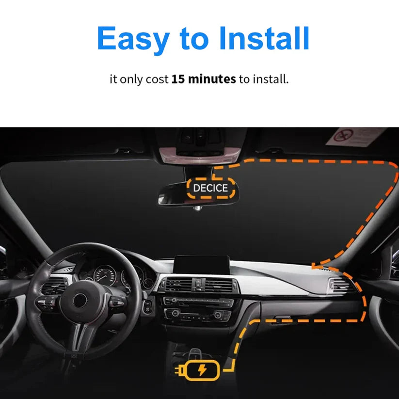 RoadFame Touchscreen Mirror Dash Cam – Full HD Front & Rear Camera