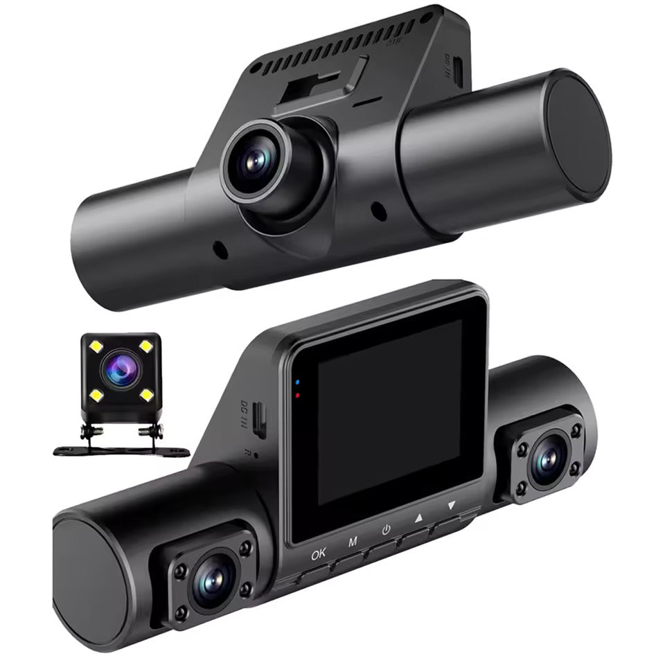 RoadFame 4-Channel Dash Cam – 1080p Recording with Night Vision & HDR