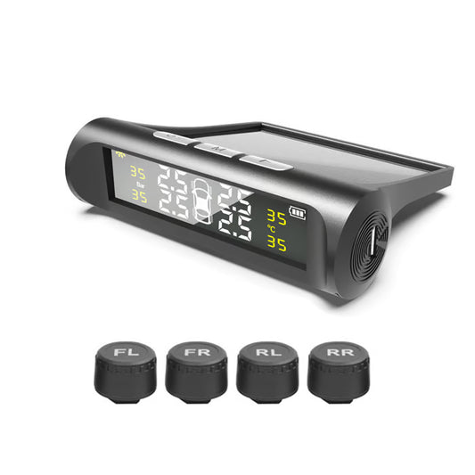RoadFame Solar-Powered TPMS – Tire Pressure & Temperature Monitor