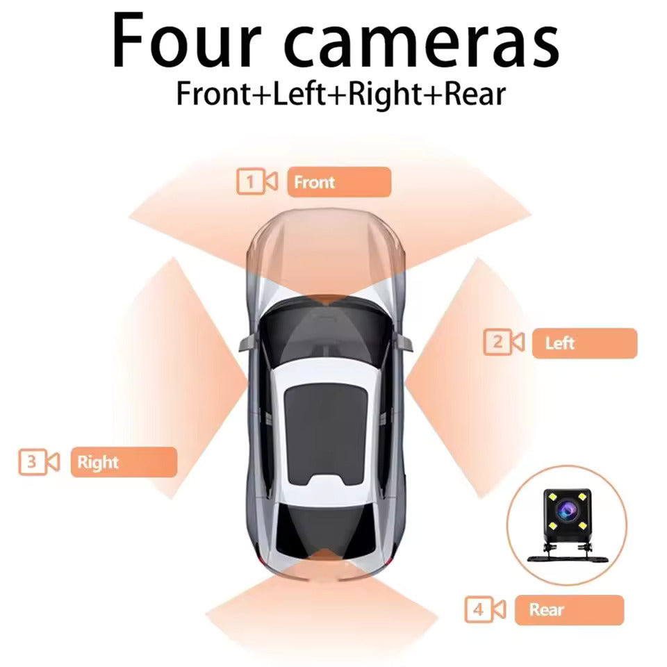 RoadFame 4-Channel Dash Cam – 1080p Recording with Night Vision & HDR